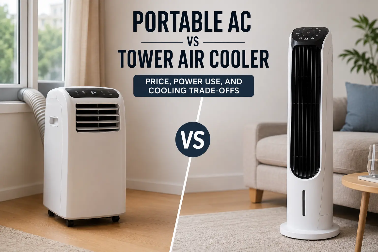  Portable AC vs Tower Air Cooler: Price, Power Use, and Cooling Trade-Offs